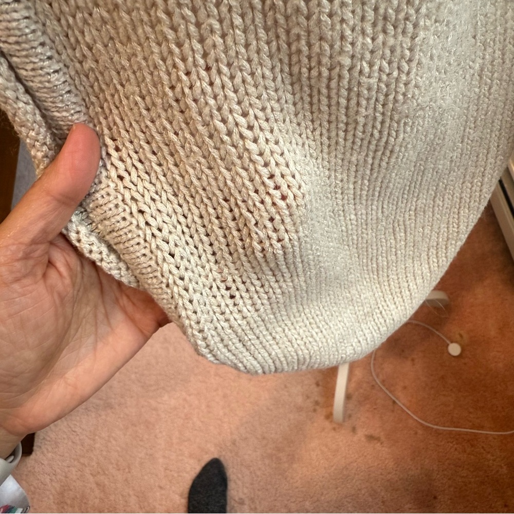 3/$25 Magaschoni Tan Open-Front Cardigan with Relaxed Fit Size M - Picture 9 of 13